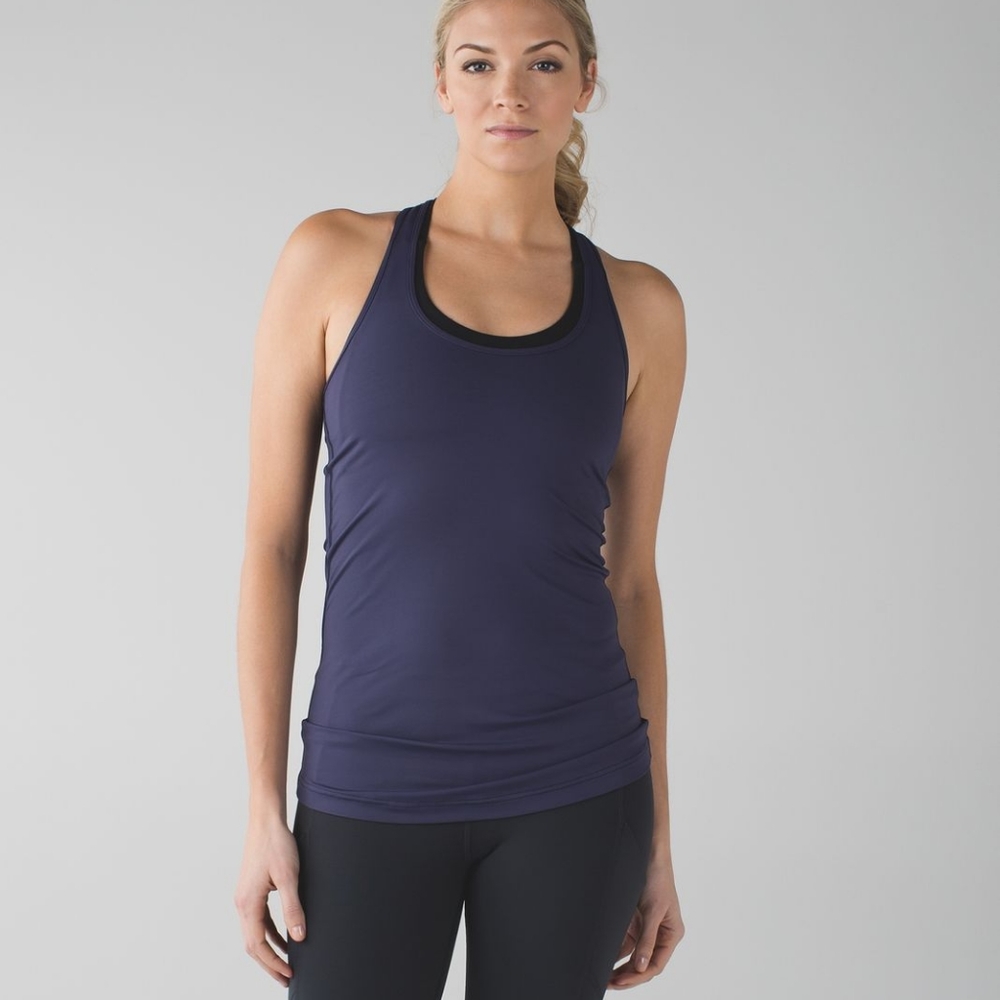 Lululemon Cool racerback luxtreme navy blue size 8